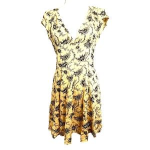 Denim & Supply Ralph Lauren Beige Tan Cut-Out Casual Dress 100% Viscose Sz 12